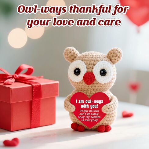 Owl Crochet Condolence Gift, Handmade Mini Owl for Friend Family, Crochet Comfort Ornament for Grieving Support, Thoughtful Memorial Present for Bereavement, Christmas or Birthday Healing in Saudi Arabia