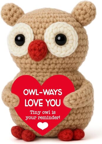 Owl Crochet Condolence Gift, Handmade Mini Owl for Friend Family, Crochet Comfort Ornament for Grieving Support, Thoughtful Memorial Present for Bereavement, Christmas or Birthday Healing in Saudi Arabia