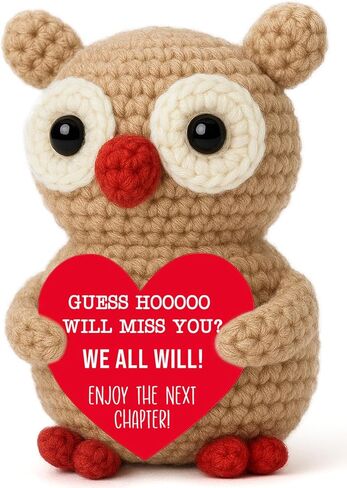 Owl Crochet Condolence Gift, Handmade Mini Owl for Friend Family, Crochet Comfort Ornament for Grieving Support, Thoughtful Memorial Present for Bereavement, Christmas or Birthday Healing in Saudi Arabia