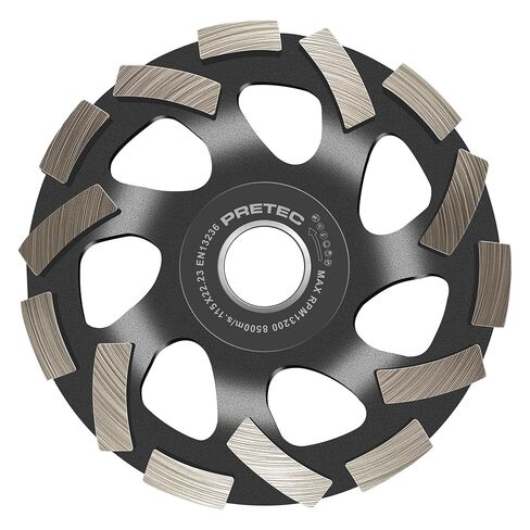 4 1/2 inch Concrete Grinding Wheel, 2 Packs 14-Segment Turbo Row & 18-Segment Double Row Grinder Wheel Grinder Disc for Polishing and Cleaning Concrete Surface, Cement, Marble, Granite in Saudi Arabia