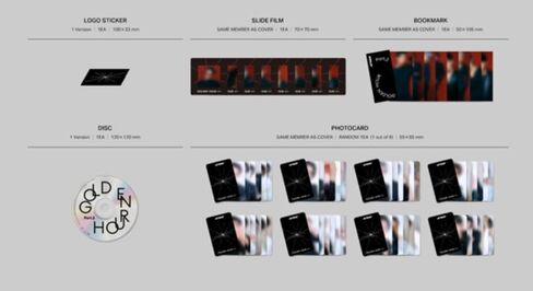 ATEEZ GOLDEN HOUR الجزء 2 ألبوم Digipack (إصدار HONGJOONG) غلاف + قرص مضغوط + كتاب صور + بطاقة صور + ملصق (IOMT) in Kuwait