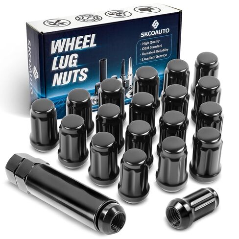 Set of 24 M14x1.5 Lug Nuts Compatible with Silverado Tahoe Suburban Tahoe Sururban Escalade Xt6 Xt5,7/8 Hex 1.77-Inch OEM Factory Style Large Acorn Socket Chrome Wheels Lug Nuts in Kuwait