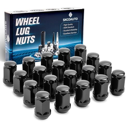 Set of 24 M14x1.5 Lug Nuts Compatible with Silverado Tahoe Suburban Tahoe Sururban Escalade Xt6 Xt5,7/8 Hex 1.77-Inch OEM Factory Style Large Acorn Socket Chrome Wheels Lug Nuts in Kuwait