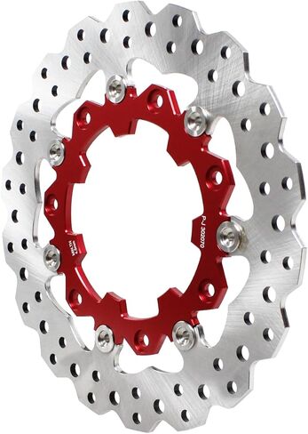 POWER JAMES 11.8" Blue Floating Front Brake Rotor 7 Holes Fits Harley Davidson Touring 09-2023 with Agitator Custom Wheel 41500007 (Blue) in Kuwait