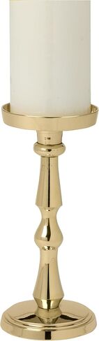 Biedermann & Sons Classic Candlestick Polished Brass Pillar or Taper Candle Holder, 6-Inch, Small in Saudi Arabia