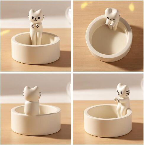 Cat Candle Holder, Cartoon Kitten Scented Candles Sticks Holder Decor for Table Centerpiece Cat Lover Gift Home Room in Saudi Arabia
