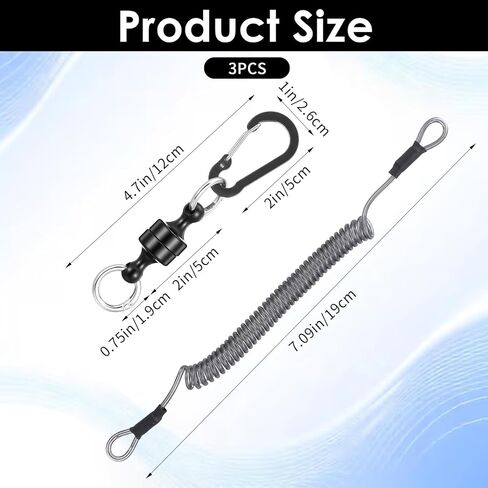 Quick Release Keyring, Detachable Magnetic Keychain Magnetic Quick Release Keychain Fly Fishing for Travel Outdoors Key Chains with Anti-loss Spring Men Key Holders for Hiding Keys in Saudi Arabia