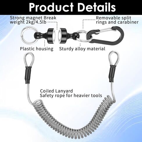 Quick Release Keyring, Detachable Magnetic Keychain Magnetic Quick Release Keychain Fly Fishing for Travel Outdoors Key Chains with Anti-loss Spring Men Key Holders for Hiding Keys in Saudi Arabia