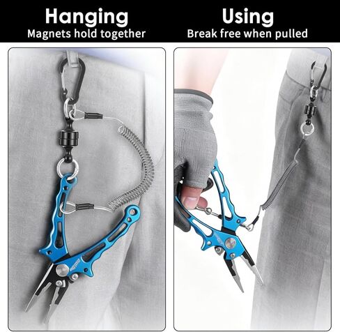 Quick Release Keyring, Detachable Magnetic Keychain Magnetic Quick Release Keychain Fly Fishing for Travel Outdoors Key Chains with Anti-loss Spring Men Key Holders for Hiding Keys in Saudi Arabia