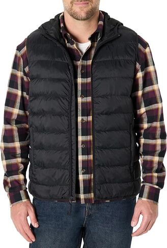 Amazon Essentials Mens Lightweight Water-Resistant Hooded Puffer Vest in Saudi Arabia