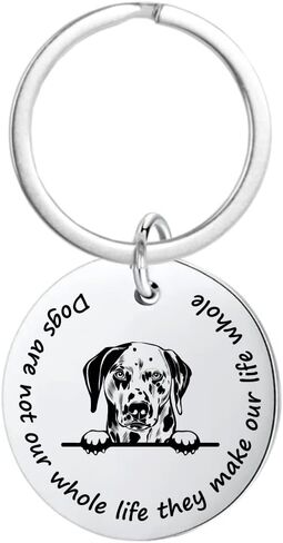 Dalmatian Dog Keychain, Dalmatian Dog Gifts, Custom Engraved Dog Keychain for Women, Men Teens - Memorial Keepsake for Dog Mom, Dog Dad in Saudi Arabia