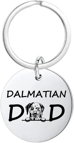 Dalmatian Dog Keychain, Dalmatian Dog Gifts, Custom Engraved Dog Keychain for Women, Men Teens - Memorial Keepsake for Dog Mom, Dog Dad in Saudi Arabia