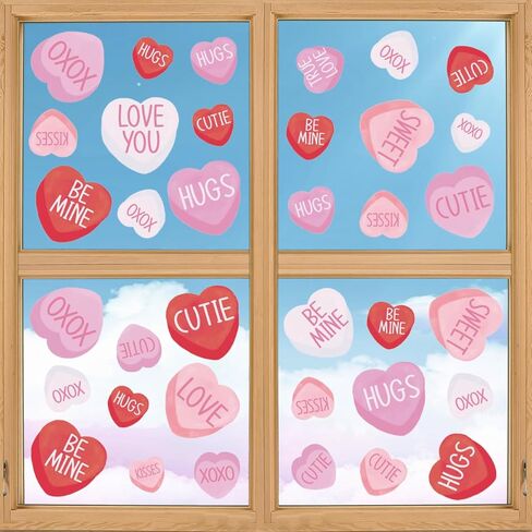 Horaldaily 67 PCS Spring Summer Window Cling Sticker, Tulip Butterfly Flower Decal for Home Party Supplies Shop Glass Display Decoration in Saudi Arabia