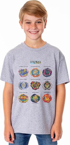 Beyblade Burst TV Show Series Unisex Childs Battle Beyblades Crewneck T-Shirt For Kids in Saudi Arabia