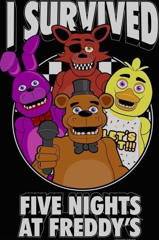 تي شيرت Five Nights at Freddy’s I Survived Boy باللون الأسود in Kuwait
