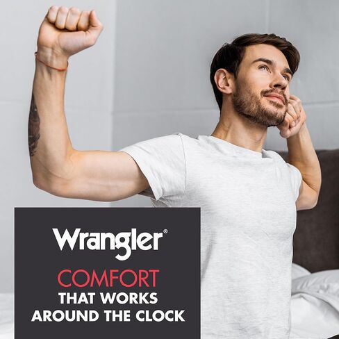 شورت نوم رجالي من Wrangler، شورت صالة رجالي مع جيوب، قيعان بيجامة ناعمة in Saudi Arabia