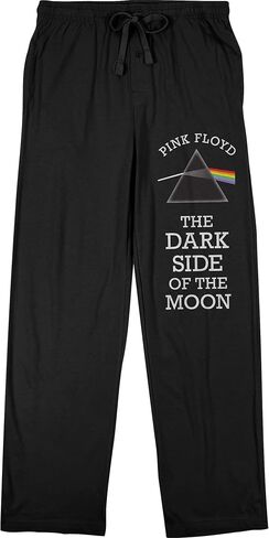 بنطال بيجامة للنوم باللون الأسود للرجال من Bioworld Pink Floyd Dark Side of the Moon - مقاس S in Saudi Arabia