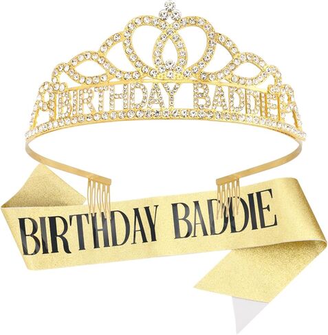 Canitor Birthday Baddie Headband Birthday Decorations Gifts Accessories Party Favors Supplies for Adult Women Girl in Saudi Arabia