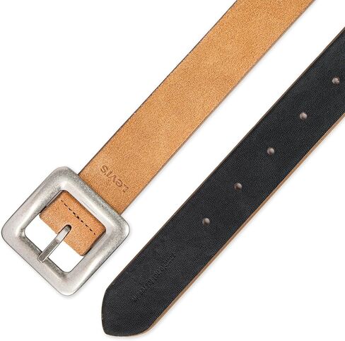 Levi's womens Two-in-one Reversible Square Statement Buckle Casual Belt in Saudi Arabia