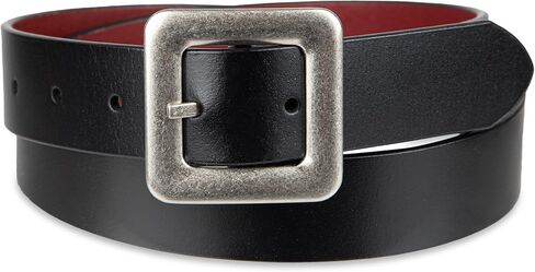 Levi's womens Two-in-one Reversible Square Statement Buckle Casual Belt in Saudi Arabia