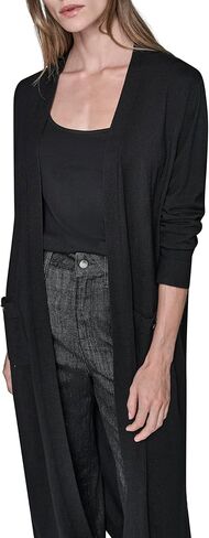 Karl Lagerfeld Womens Long Sleeve Crew Neck Long Cardigan Sweater in Saudi Arabia