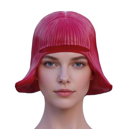 Yellow Latex Wig - Drag Queen Party Gift Wig - Costume Rubber Hair Hats for Cosplay, Halloween, and Themed Parties in Saudi Arabia