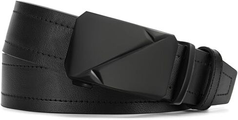 Men's Real Leather Ratchet Dress Casual Belt, Cut to Exact Fit in Saudi Arabia