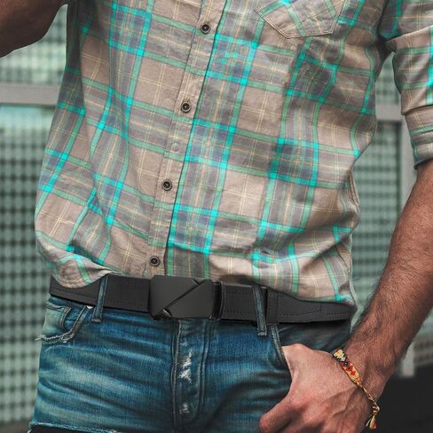 Men's Real Leather Ratchet Dress Casual Belt, Cut to Exact Fit in Saudi Arabia