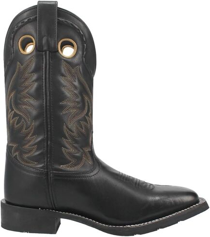 Laredo Black Kane Broad Square Toe Men's 11 inch Western Boots 7710 in Saudi Arabia
