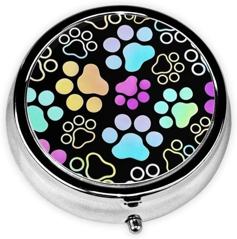 Pill Organizer 3 Compartment Cute Mini Metal Pill Holder, Travel Portable Small Pill Case Pocket for Woman - Pink Bow in Saudi Arabia