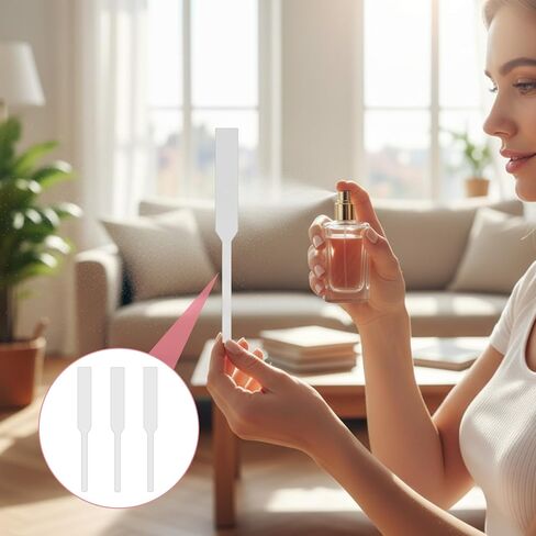 400 قطعة من شرائط اختبار العطور للاستعمال مرة واحدة، شرائط اختبار العطر، شريط نشاف العطر، ورق اختبار الرائحة البيضاء in Kuwait