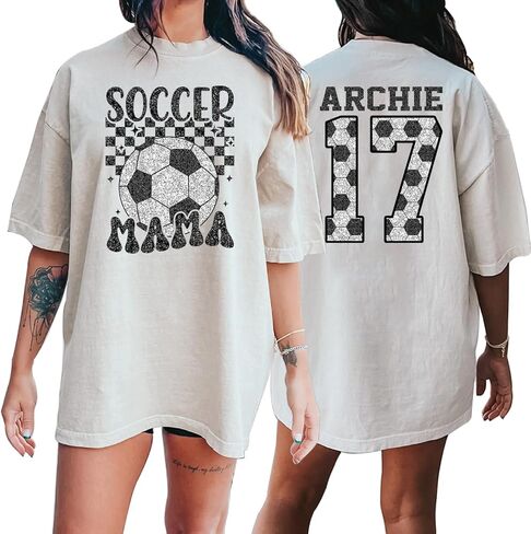 Custom Soccer Mom Shirts for Women, Personalized Soccer Mom Shirt Sweatshirt Hoodies, Soccers Mama Gifts in Saudi Arabia