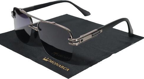 Men’s Polarized Sunglasses – Lightweight UV400 Protection, Minimalist Semi-Frameless Design for Driving & Everyday Wear in Saudi Arabia