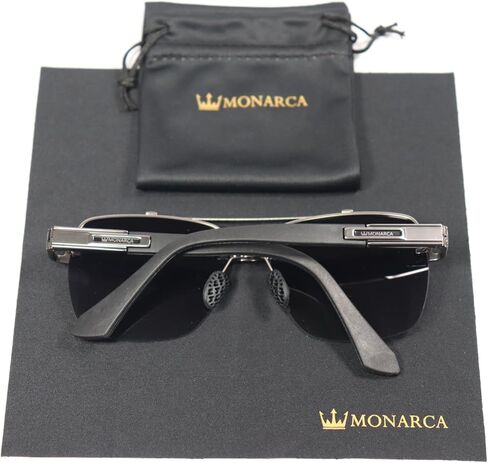 Men’s Polarized Sunglasses – Lightweight UV400 Protection, Minimalist Semi-Frameless Design for Driving & Everyday Wear in Saudi Arabia