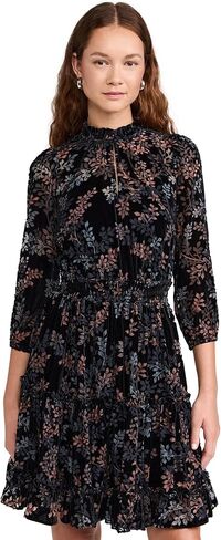 Shoshanna Womens Velvet Burnout Arlene Dress in Saudi Arabia