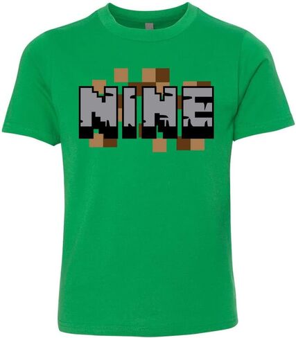 تي شيرت للأطفال من Pixel Nine لعيد الميلاد التاسع للتعدين وألعاب الفيديو للشباب in Saudi Arabia