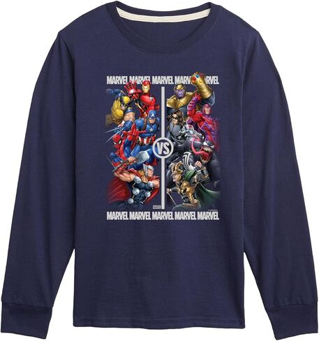 Marvel - Heroes Vs Villains - Toddler and Youth Long Sleeve Graphic T-Shirt in Saudi Arabia