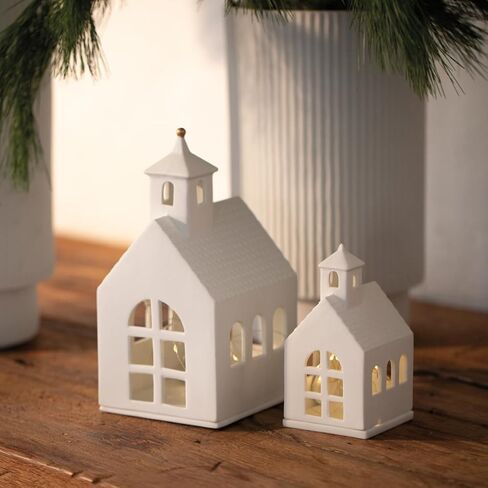 Räder Porcelain Village House Chapel 5.5 بوصة/14 سم - حامل شموع صغيرة in Saudi Arabia