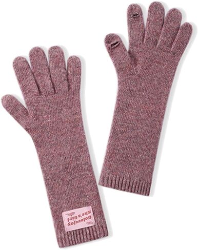 Winter Warm Wool Touch Screen Long Knitted Gloves for Women in Saudi Arabia