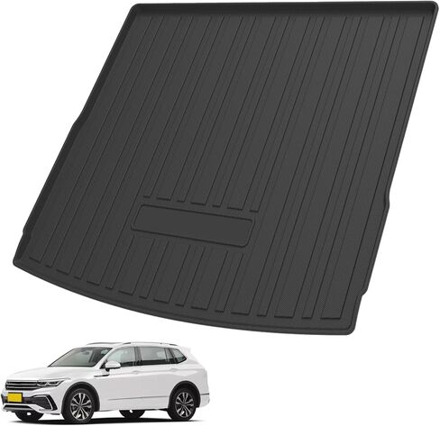 Custom Fit for Cargo Liner 2024 Toyota Grand Highlander(Trunk Without Speaker On The Left),(Not for Lexus TX) - Black TPO All Weather Heavy Duty Waterproof Rear Cargo Tray Trunk Floor Mat in Kuwait