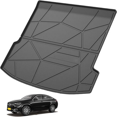 Custom Fit for Cargo Liner 2024 Toyota Grand Highlander(Trunk Without Speaker On The Left),(Not for Lexus TX) - Black TPO All Weather Heavy Duty Waterproof Rear Cargo Tray Trunk Floor Mat in Kuwait