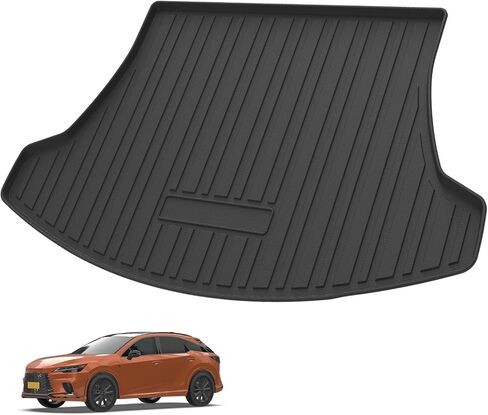 Custom Fit for Cargo Liner 2024 Toyota Grand Highlander(Trunk Without Speaker On The Left),(Not for Lexus TX) - Black TPO All Weather Heavy Duty Waterproof Rear Cargo Tray Trunk Floor Mat in Kuwait