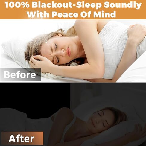 ستائر تعتيم 100% لغرفة النوم مقاس 57 × 118 بوصة، ظلال تعتيم قابلة للإزالة بدون حفر، غطاء نافذة أسود مؤقت محمول، ستائر سوداء للاستخدام في الحضانة أو النوم أو السفر أو المركبات الترفيهية أو المستأجر in Kuwait