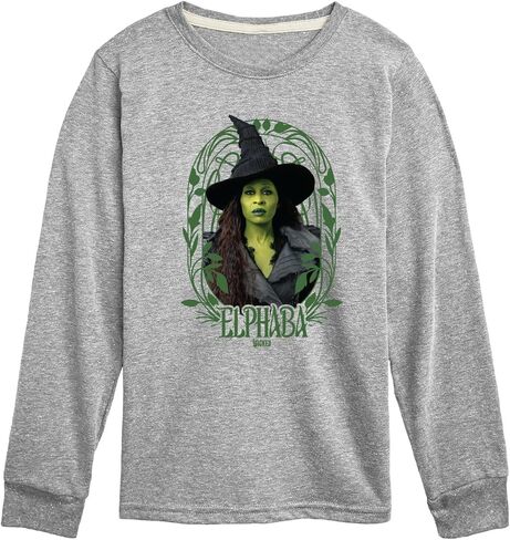 Hybrid Apparel Wicked - Noveau Frame Elphaba - تي شيرت شبابي بأكمام طويلة in Saudi Arabia