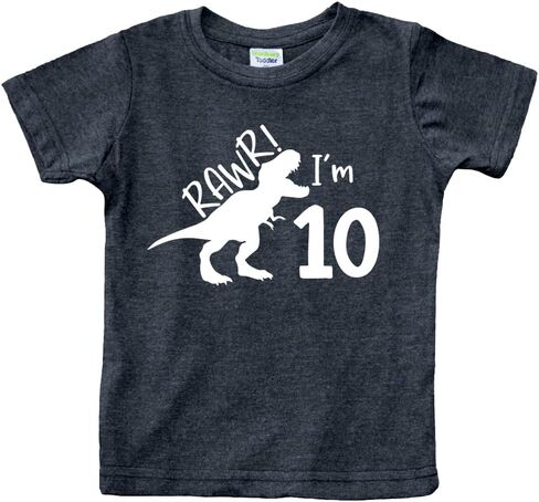 rawr im 10 Year Old Dinosaur Birthday Shirt 10th Roar Ten Years Dino Shirts rex in Saudi Arabia