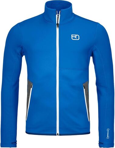 Ortovox Men’s Fleece Jacket, High-Performance Long Sleeve Merino Wool Zip Up for Skiing, Freeride, Mountaineering & Ski Tours in Saudi Arabia