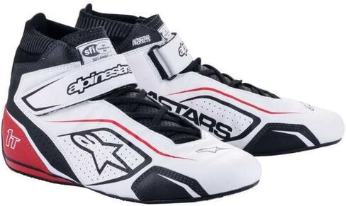 Alpinestars Driving Shoe, Tech 1-T V3, Mid-Top, SFI 3.3/5, Leather Outer, Nomex Inner, Black/Fluorescent Yellow, Size 8.5, Pair in Kuwait