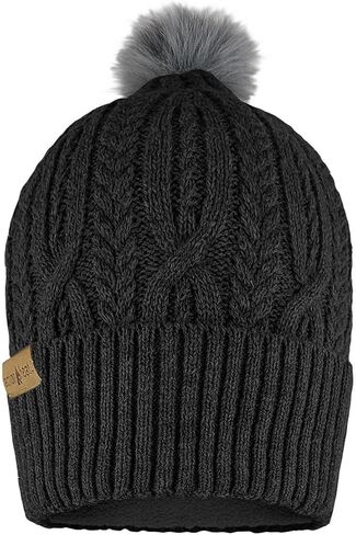 ActionHeat 5V Battery Heated Hat Cable Knit – Rechargeable Winter Cap - Up to 150°F Heating - 5 Hours Black in Saudi Arabia