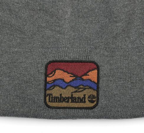 Timberland Beanie with Mountain Patch Charcoal Heather in Saudi Arabia