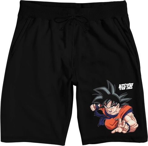 Dragon Ball Z Goku Combat Stance Men's Black Sleep Pajama Shorts in Saudi Arabia